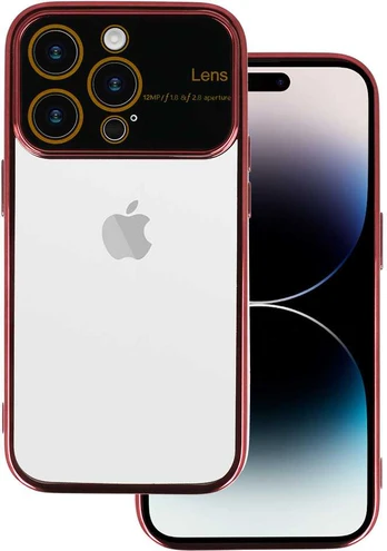 Topt Electro Lens dėklas skirtas Apple iPhone 15 Pro Cherry
