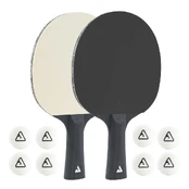Stalo Teniso Rakečių Rinkinys JOOLA Black White 2S 8B kaina