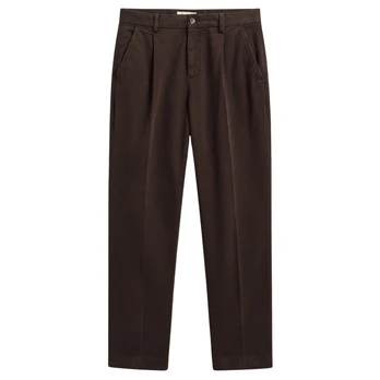 Kelnės vyrams, Ruda, Tapered cotton twill chinos