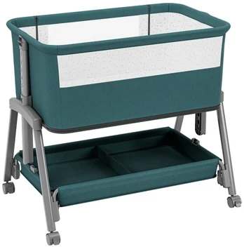 Bedside travel cot Dream 55 Žalias