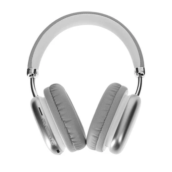 Bluetooth ausinės - Belaidės - Sidabrinės - Veikimo laikas 40 val. - Integruotas mikrofonas - Ergonomiškos