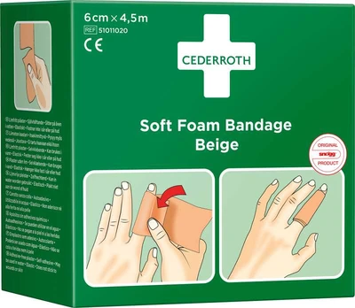 Bandage Cederroth, beige, 6 cm x 4,5 m