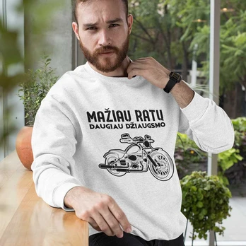 Džemperis "Mažiau ratų" (be kapišono)