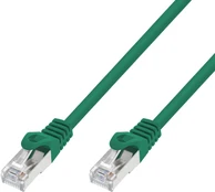 EXTRALINK LAN PATCHCORD CAT.7 S/FTP 15M 10G SHIELDED FOILED TWISTED PAIR BARE COPPER Žalias