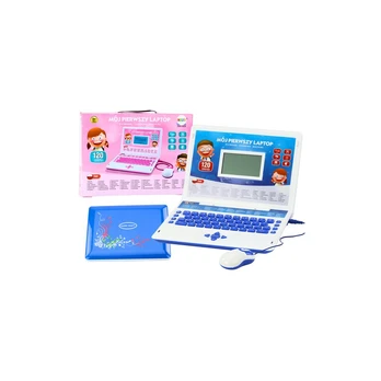 Planšetė Lean Toys Mokomasis nešiojamas kompiuteris mėlynas