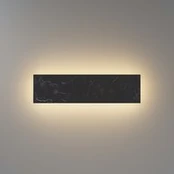 LED sieninis šviestuvas „BASIC TEXTURE“, juodos spalvos, plotis 30 cm, marmuro