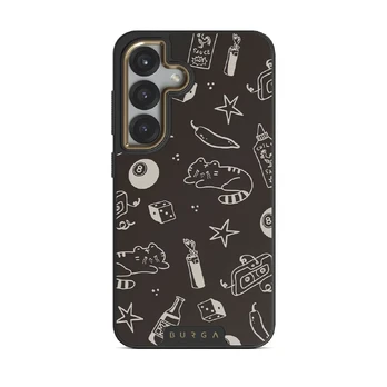 Essentials - Samsung Galaxy S25 Case, Elite Dark (Magnetic) / Gold