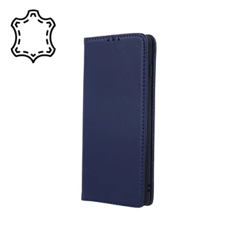 HQ Genuine Leather Smart Pro Case for iPhone 13 Pro 6,1" Navy Blue