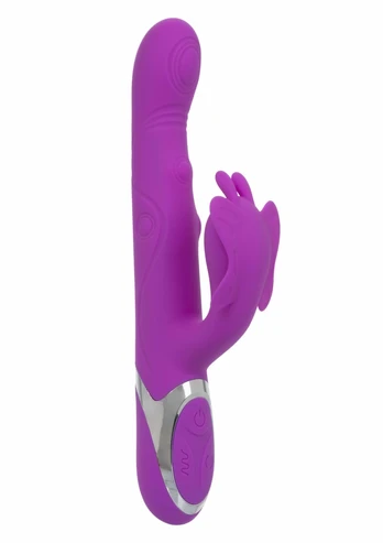 CalExotics Throbbing Butterfly Silicone Intimate Machine, Waterproof, USB