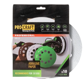 Šlifavimo lapeliai „ProCraft KB225.120” (10 vnt.)
