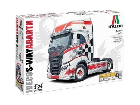 Italeri Iveco S-Way Abarth sunkvežimio modelis 1:24 su lipdukais