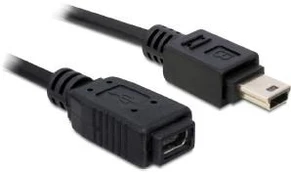 PRZEDŁUŻACZ USB MINI M/F 1M Juodas DELOCK