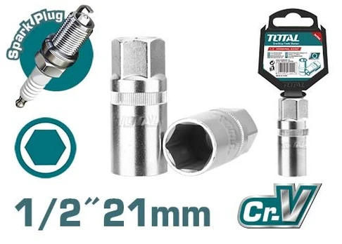 Galvutė žvakėms TOTAL, 1/2”, 50BV30, 21 mm, THSPS12216
