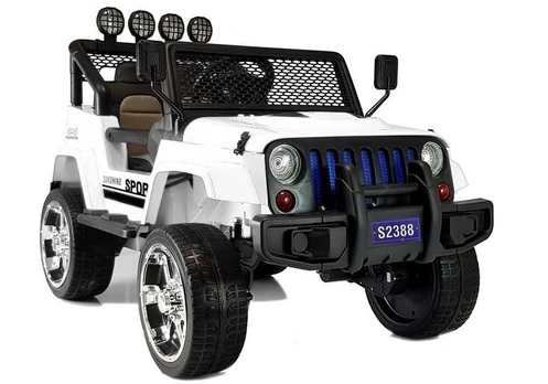 Vaikiškas elektromobilis Jeep S2388, balta