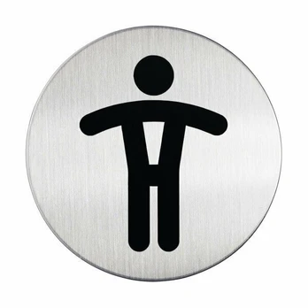 Klijuojama nuorodų lentelė WC Vyrams, Ø8,3cm