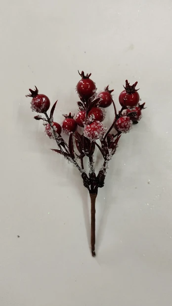 Dirbtinė šakelė Christmas Touch, raudona sp., 15 cm