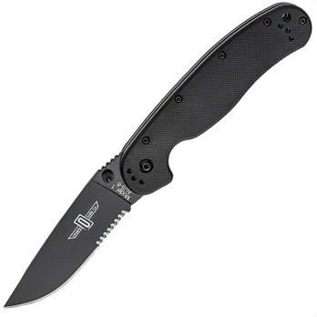 Ontario RAT-1 Saw Black Sulankstomas peilis