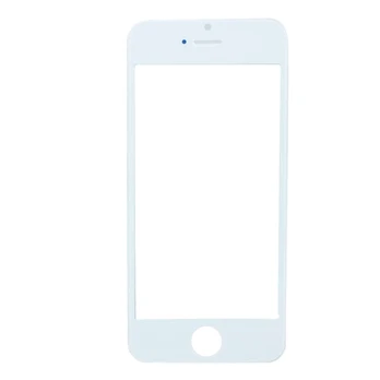 LCD stikliukas Apple iPhone 5 su rėmeliu ir OCA baltas ORG