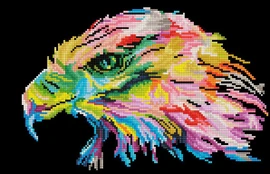 Deimantinė mozaika Diamond Dotz Eagle Eye SD4.412, įvairių spalvų kaina