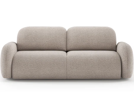 Avuela Sofa Bed with Storage, Beige Bouclé, Modern, Beige