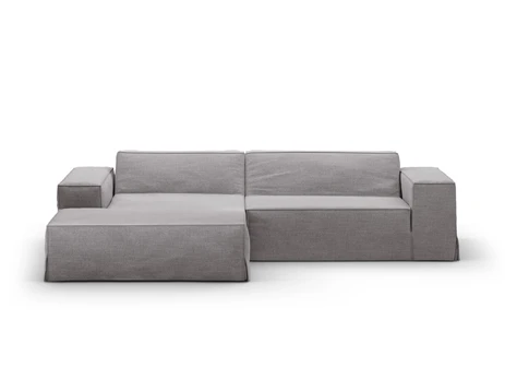 Modular Left Corner Sofa, "Jodie", 3 Seats, 224x166x70, Warm grey