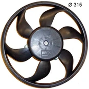 Ventiliatorius, radiatoriaus MAHLE CFF 383 000S kaina