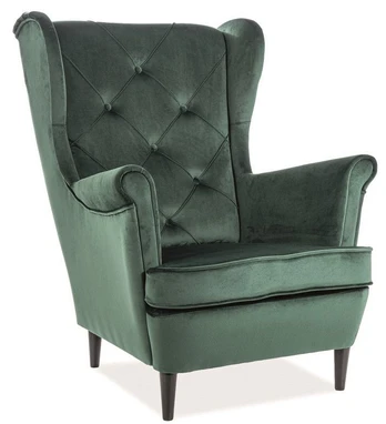 Fotelis LADY VELVET, žalias
