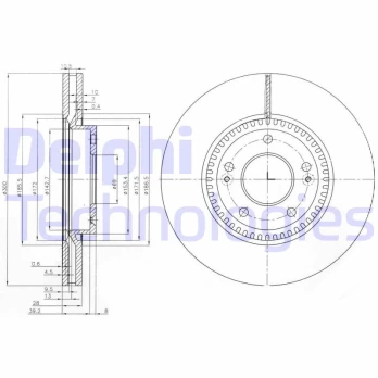 DELPHI BG4011 Brake Disc