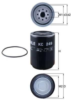 Kuro filtras KNECHT KC 249D