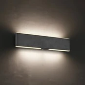 LED akumuliatorinis sieninis šviestuvas „Conchita“, plotis 32 cm, juodas,