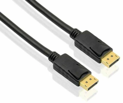 helos Anschlusskabel, DisplayPort Stecker/Stecker, 4K 2,0m, juodas