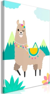 Artgeist Paveikslas - Unusual Lama (1 Part) Vertical kaina