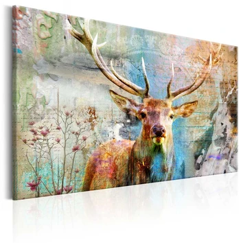 Artgeist Paveikslas - Deer on Wood