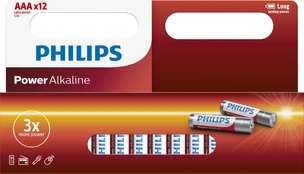 PHILIPS baterija šarminė AAA 12TK/PK kaina