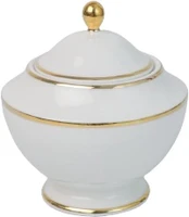 Cukrinė Quality Ceramic Prima Gold, aukso/balta, 250 ml