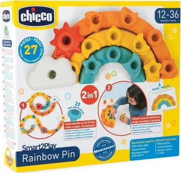 Konstruktorius Chicco Smart2Play Rainbow Pin, plastikas