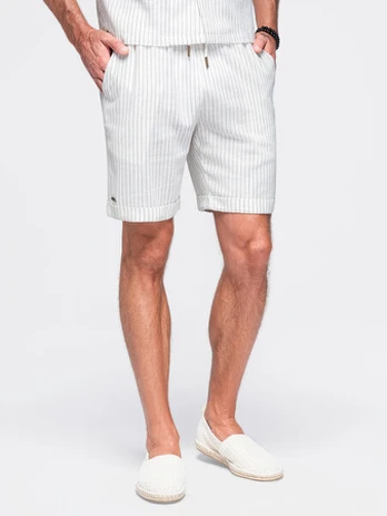 Šortai vyrams Ombre OM-SRCS-0208, balti
