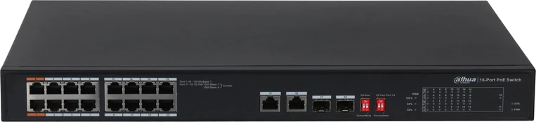 Komutatorius (Switch) Dahua PFS3218-16ET-135 kaina