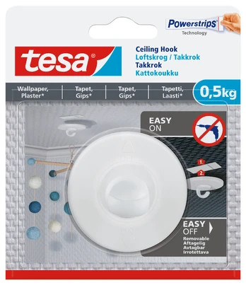 Drabužių kabliukas Tesa tesa 77781, balta