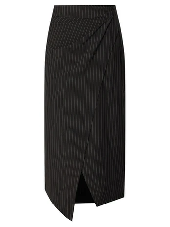 GINO ROSSI Midi sijonas 62SPUD201 Juoda Regular Fit