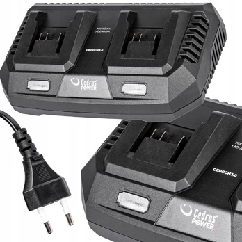 Dvigubas akumuliatorių įkroviklis Cedrus Power+ DCH3.0, 3 A