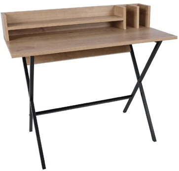 Stalas Kalune Design Lozan, juodas/ąžuolo