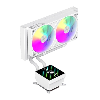 Gamemax CPU Liquid Cooler | GLACIER 240 LCD WH | Intel, AMD