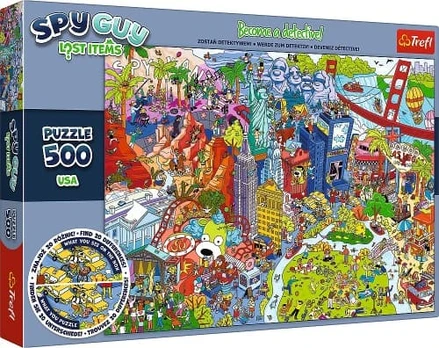 Puzzles 500 elements Spy Guy Lost Items USA