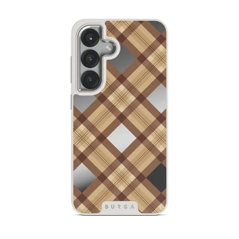 Coffee Break - Samsung Galaxy S25 Plus Case, Elite Mirror Light (Magnetic) / Silver