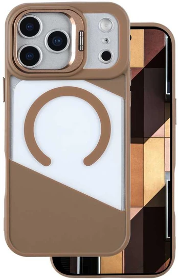 Dėklas Telforceone Fusion Mag case for iPhone 17 Pro Max 6,9'' ruda