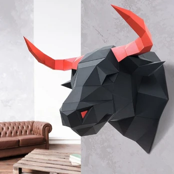 Beldizart „Wizardi 3D Papercraft Kit Bull“ PP-1BUL-2BR