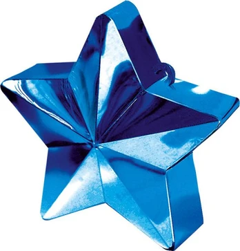 Balionų svarelis universalus Amscan Star, mėlyna sp.