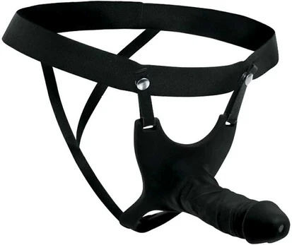Xr Brands Master Series Hollow Silicone Strap-On Harness Light 10.1'' Adjustable