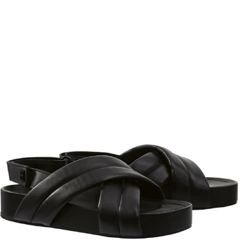 Basutės moterims, Juoda, Sandals